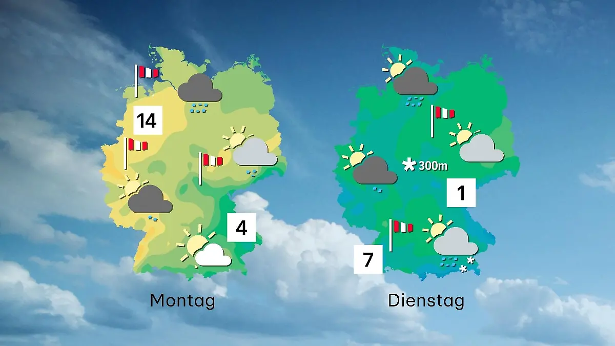 So geht es mit dem Wetter weiter.