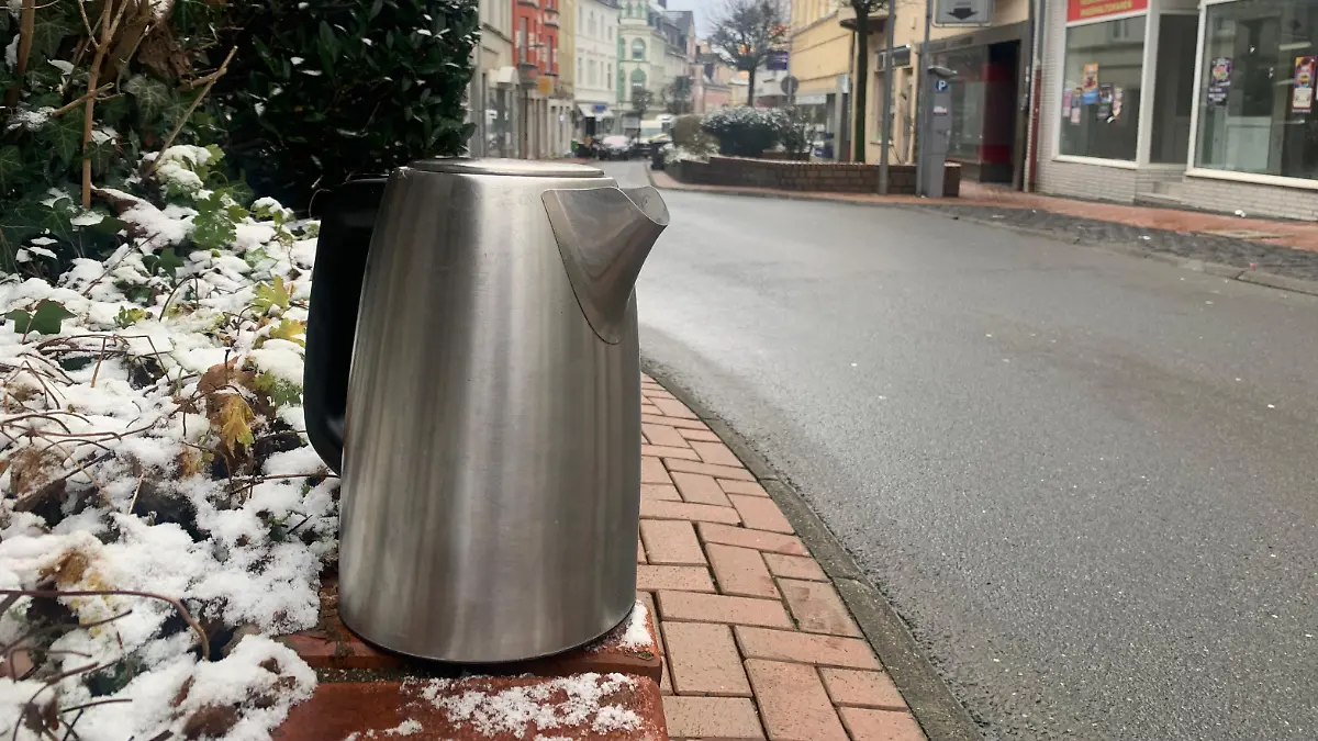 In dieser Straße wurde die Frau mit einem Wasserkocher verletzt