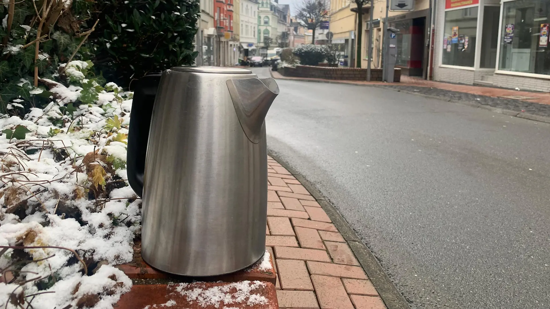 In dieser Straße wurde die Frau mit einem Wasserkocher verletzt