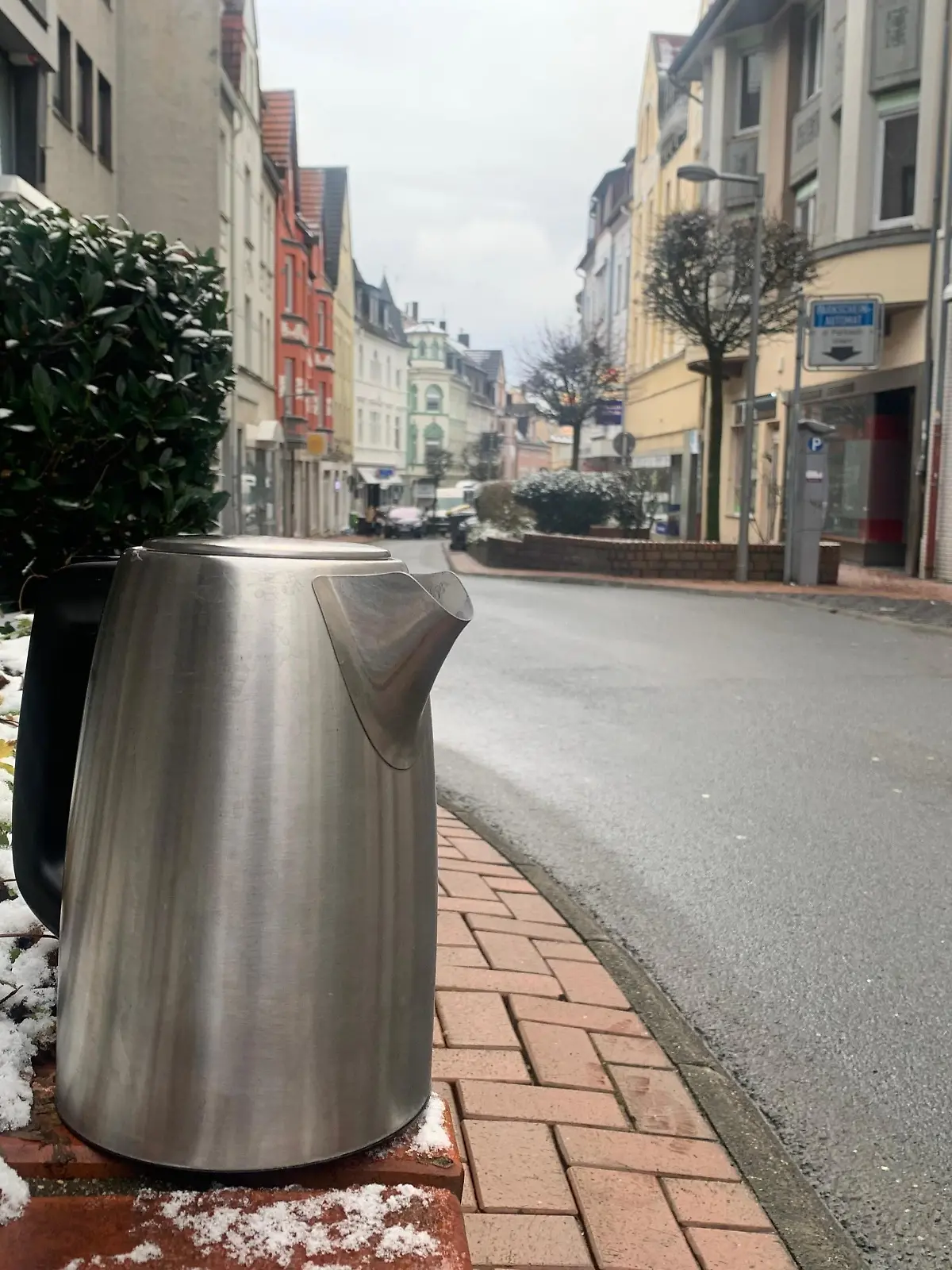 In dieser Straße wurde die Frau mit einem Wasserkocher verletzt