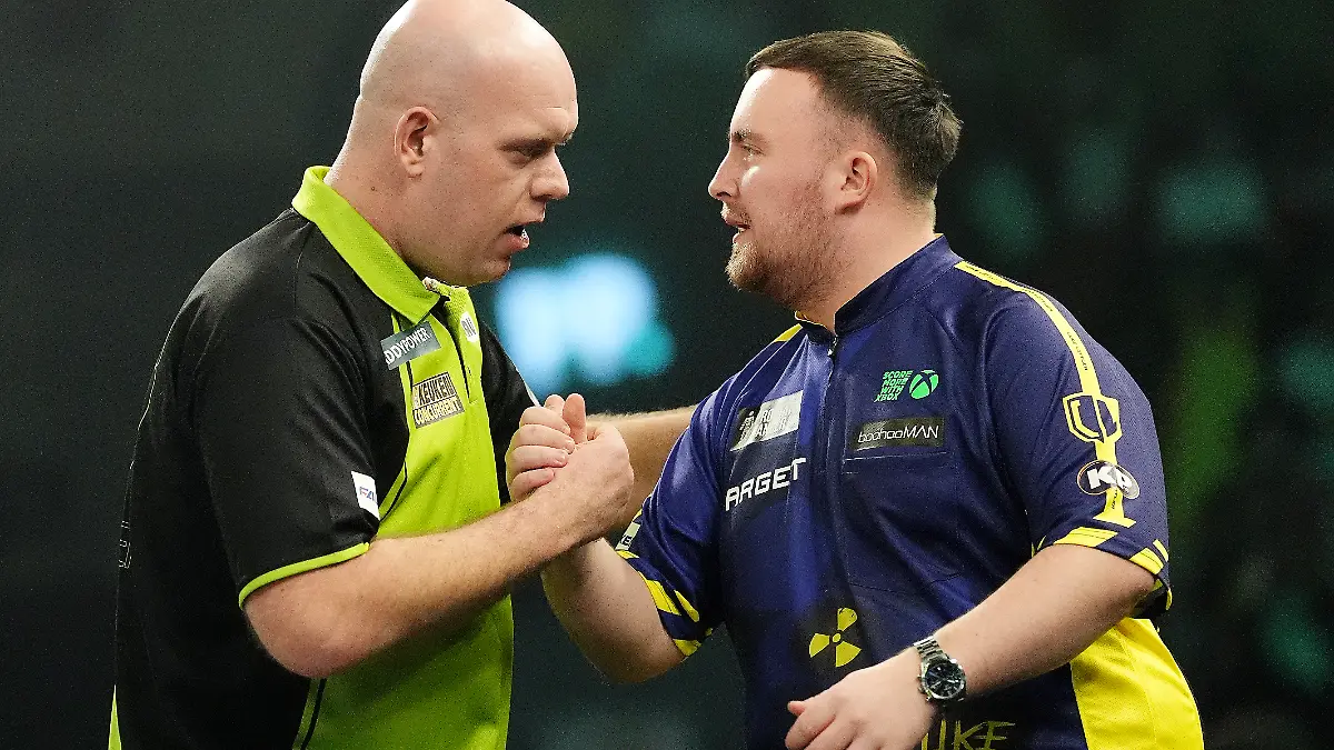 Auf dieses Spiel hat die Darts-Welt gewartet: Michael van Gerwen gegen Luke Littler.