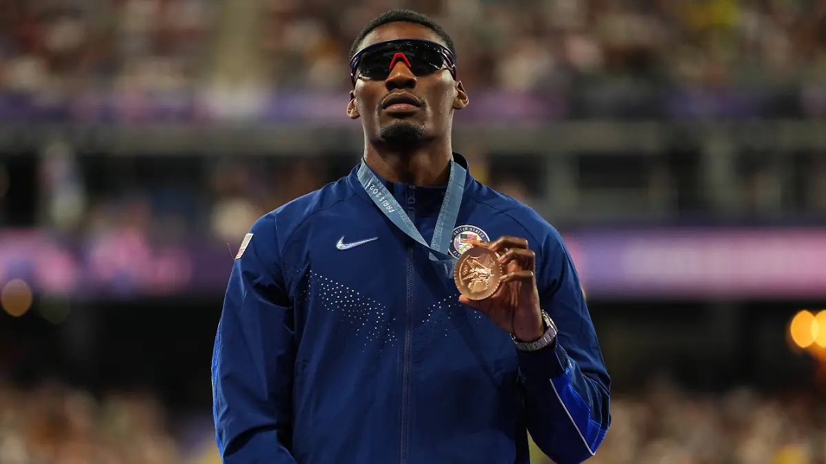 Fred Kerley gewinnt bei Olympia 2024 in Paris Bronze über 100 Meter