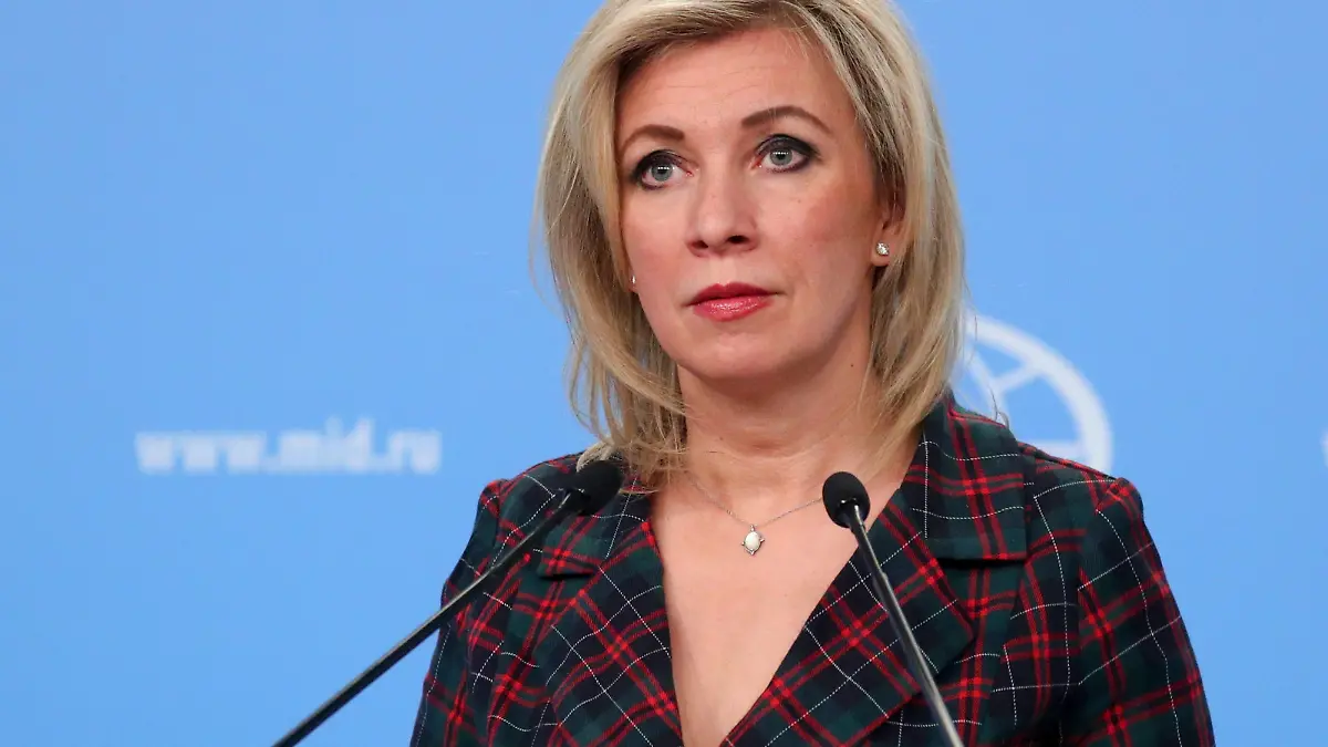 Russland, Maria Sacharowa Pressekonferenz in Moskau  MOSCOW, RUSSIA - MARCH 24, 2022: Russian Foreign Ministry Spokeswoman Maria Zakharova during a press briefing on Russia s current foreign policy. Russian Foreign Ministry/TASS PUBLICATIONxINxGERxAUTxONLY TS129444