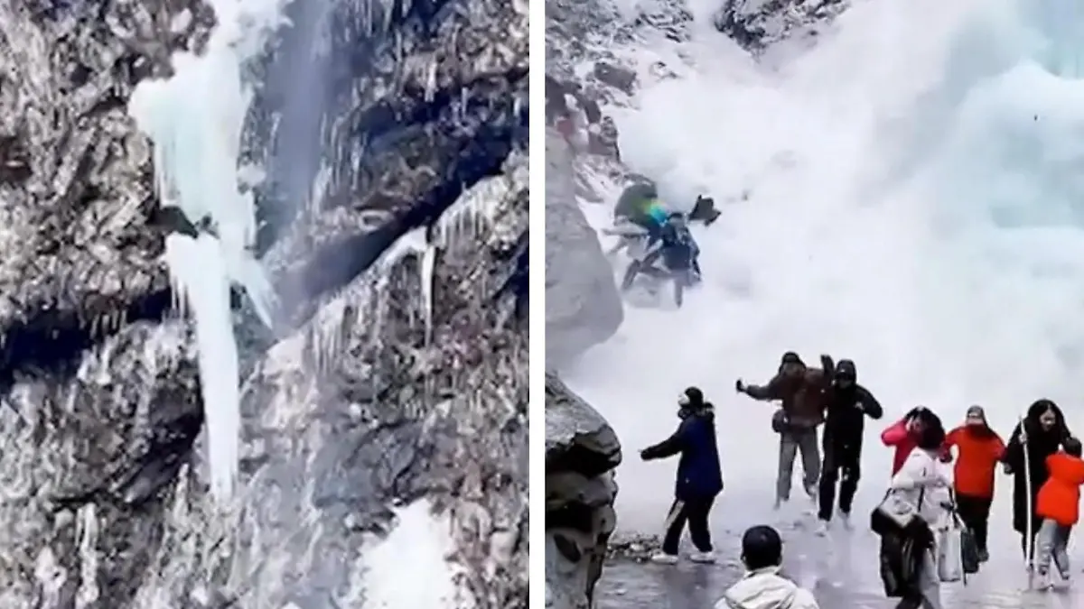 TRAGISCHES UNGL CK RIESIGER EISZAPFEN TRIFFT JUNGEN visual data 5