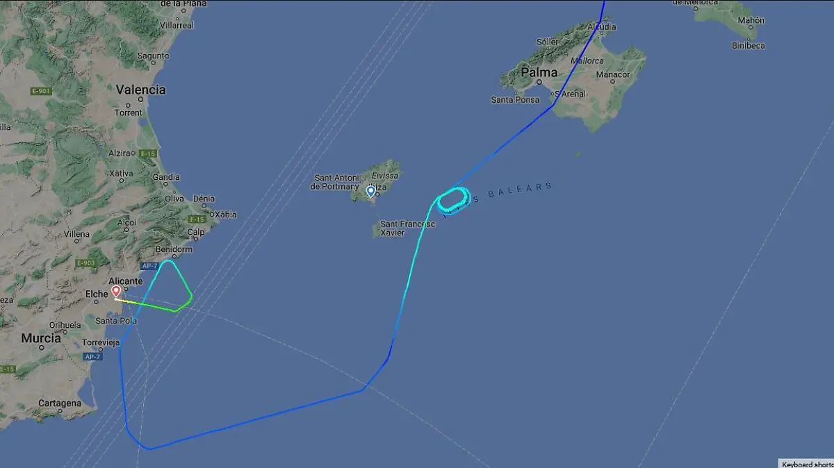Die Flugbahn der Eurowingsmaschine EW 7514 lässt sich auf „Flightradar“ genau verfolgen.