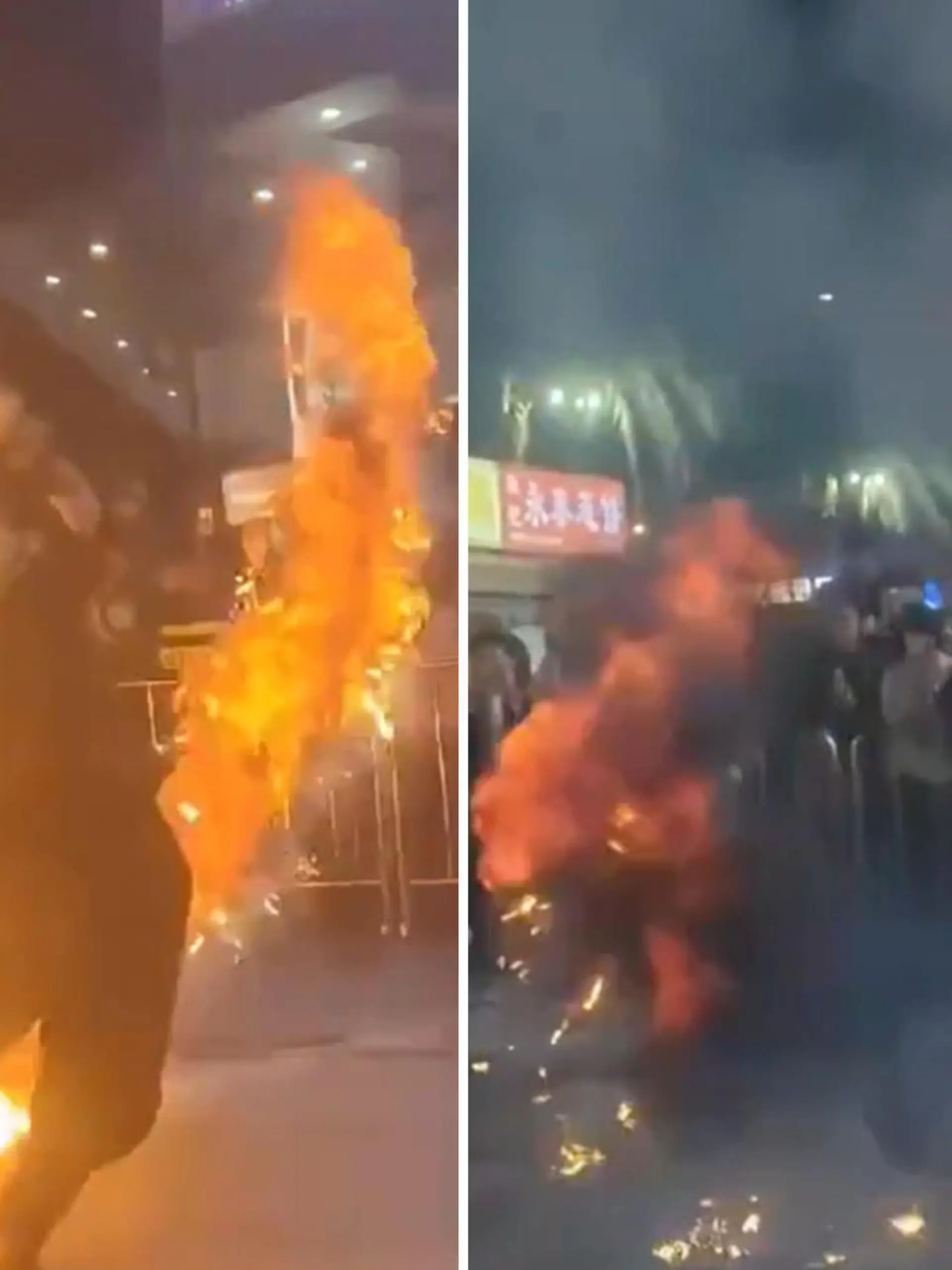 Bild zu: "Feuerschlucker-Fiasko! Brennende Klinge fliegt ins Publikum"