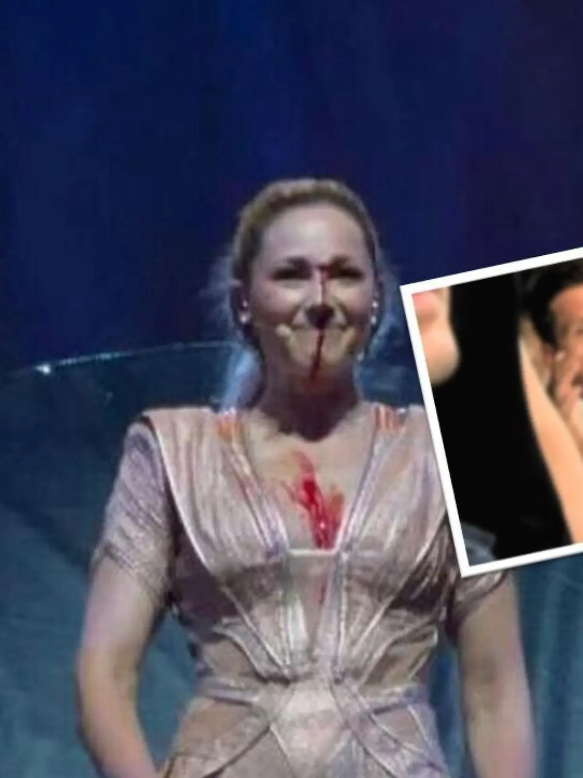 Helene Fischer mit Pflaster