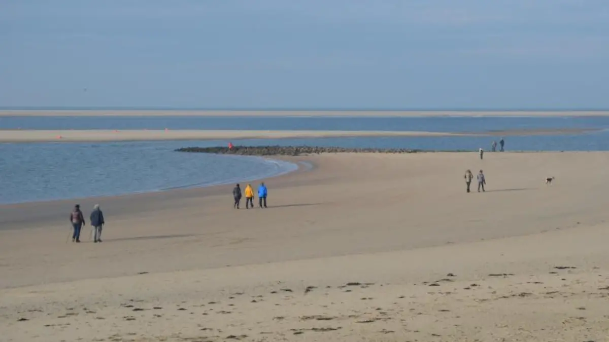 Der Strand der ostfriesischen Insel Borkum