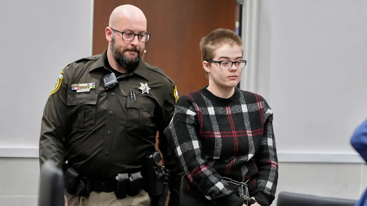 Morgan Geyser appears in a Waukesha County courtroom Thursday, Jan. 9, 2025, in Waukesha, Wis.