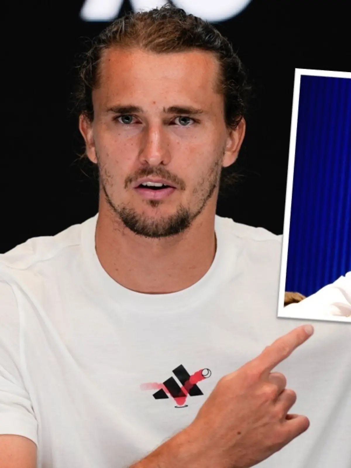 Novak Djokovic erlaubte sich vor den Australian Open einen Scherz mit Alexander Zverev.