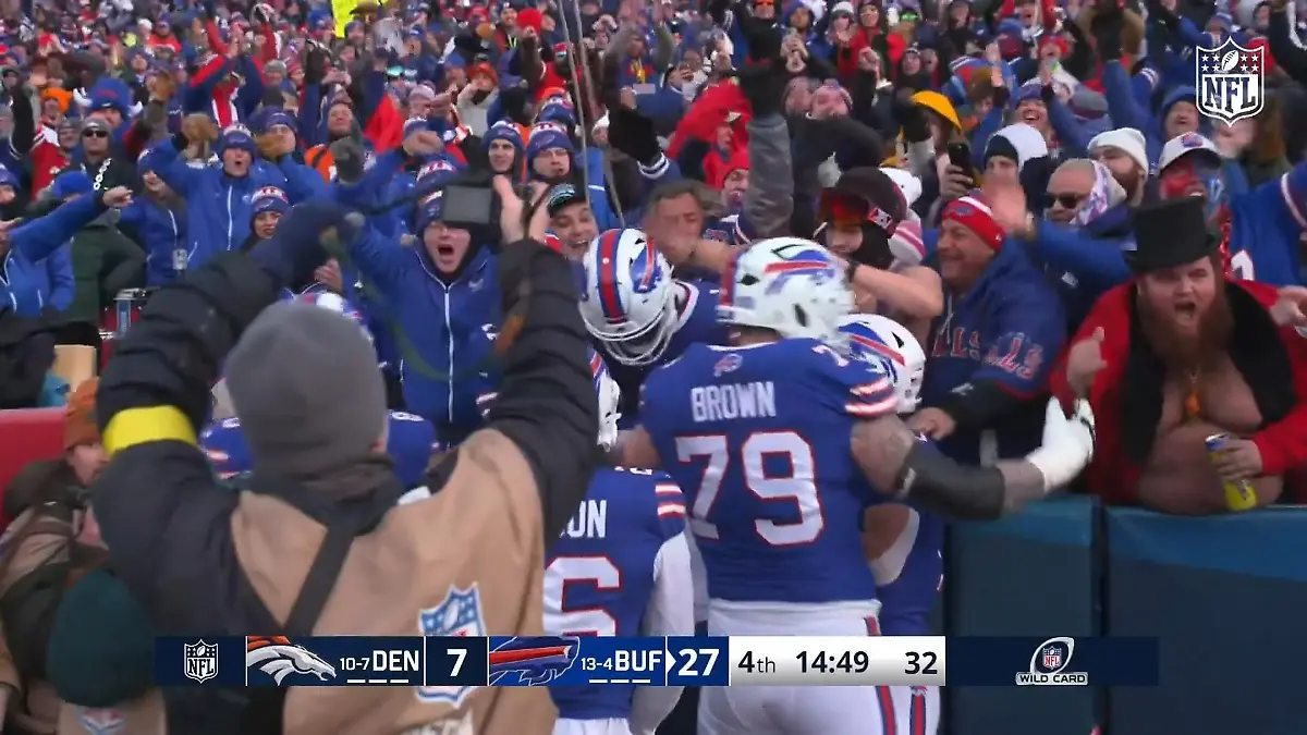 Touchdown lässt das Stadion beben Bills machen ernst