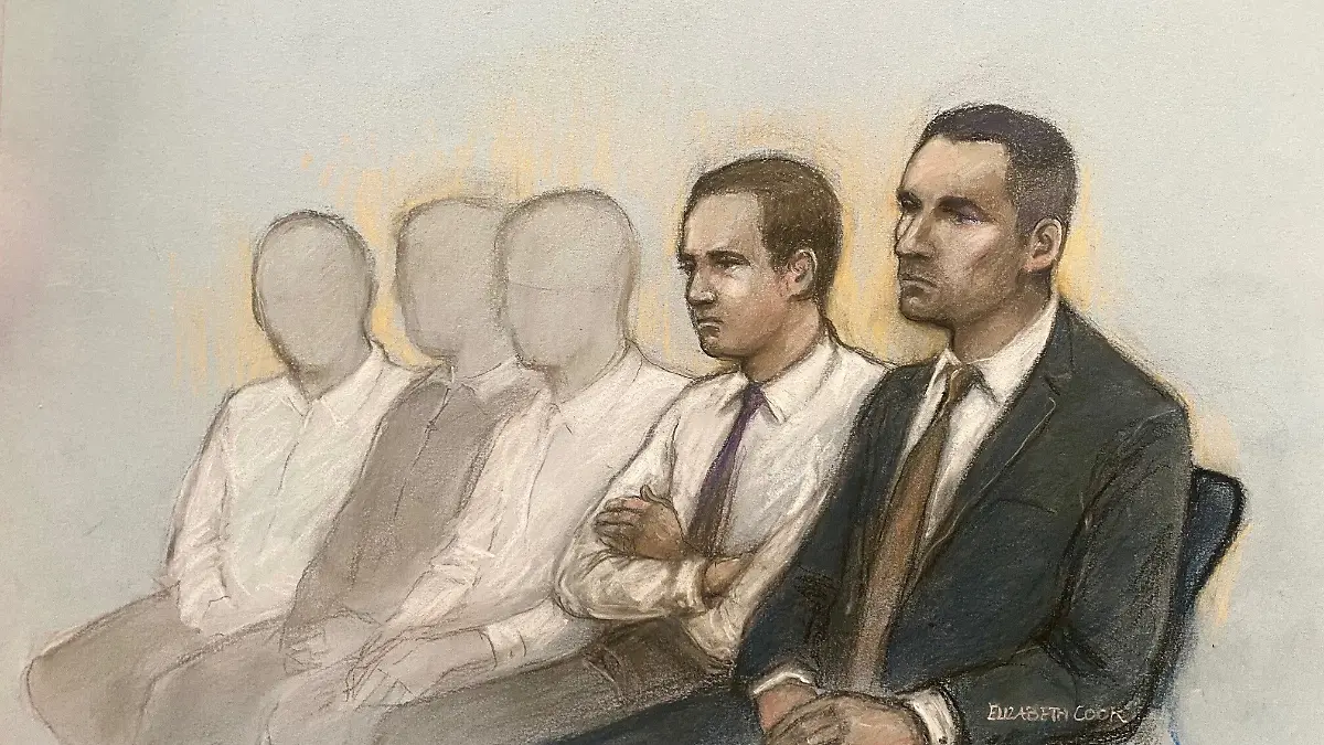 Gerichtszeichnung aus dem Bristol Crown Court 