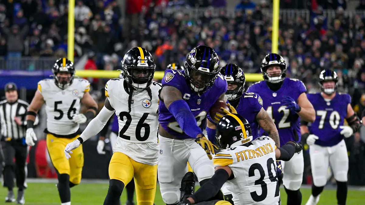 Ravens-Runningback Derrick Henry erwischte gegen Steelers einen richtig guten Tag.
