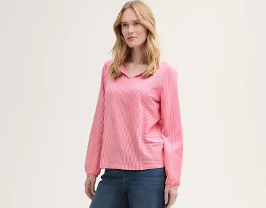 Bluse mit Streifenmuster