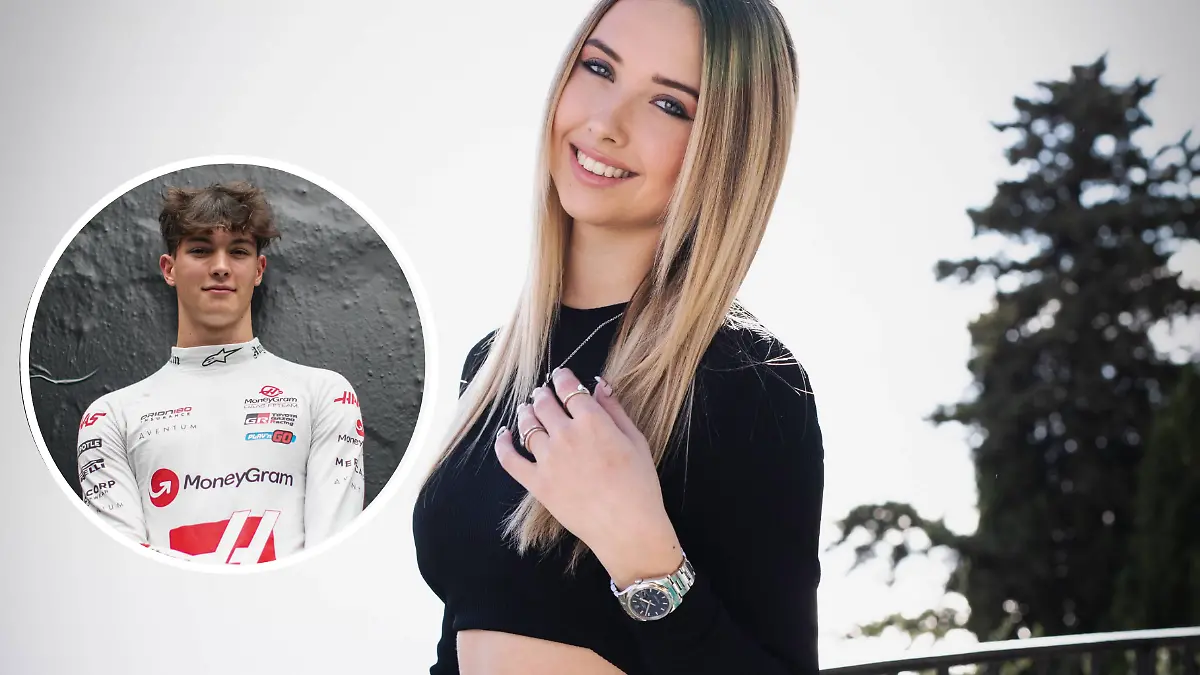 Shania Geiss hat ein Auge auf den F1-Fahrer Ollie Bearman geworfen.