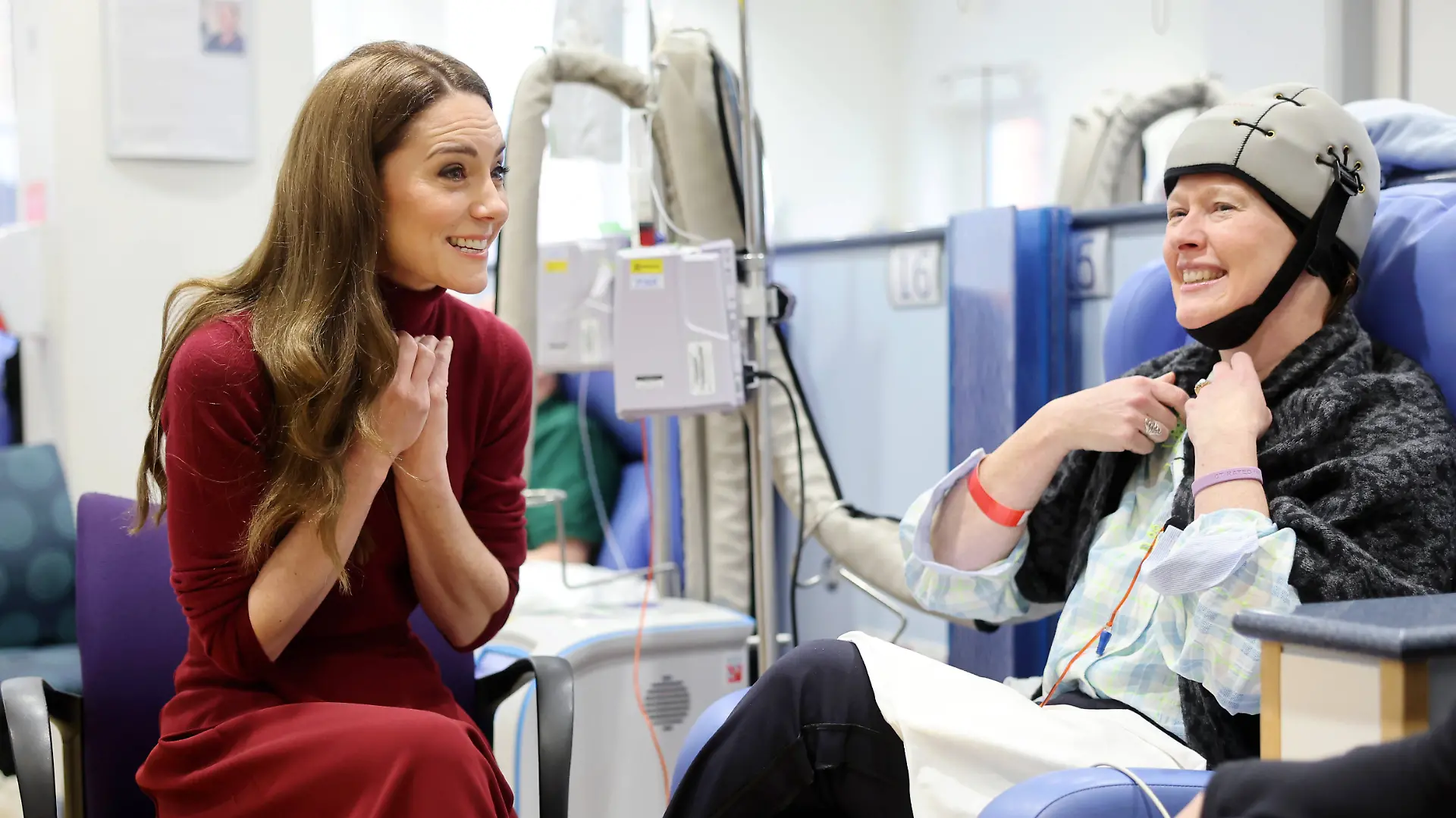 Prinzessin Kate bei ihrem Besuch im Royal Marsden Hospital in London.