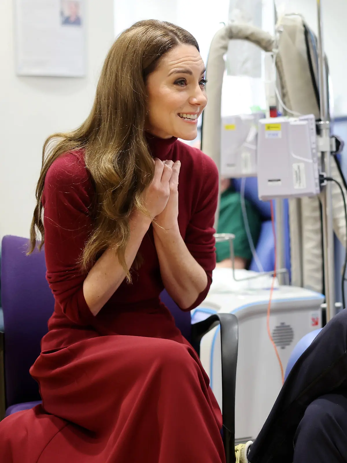 Prinzessin Kate bei ihrem Besuch im Royal Marsden Hospital in London.
