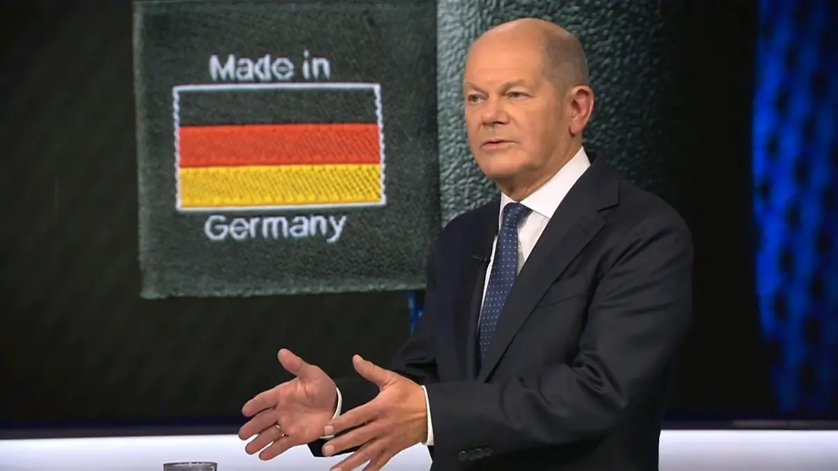 Olaf Scholz (SPD) bei RTL Direkt im Kandidatencheck Bundestagswahl 2025