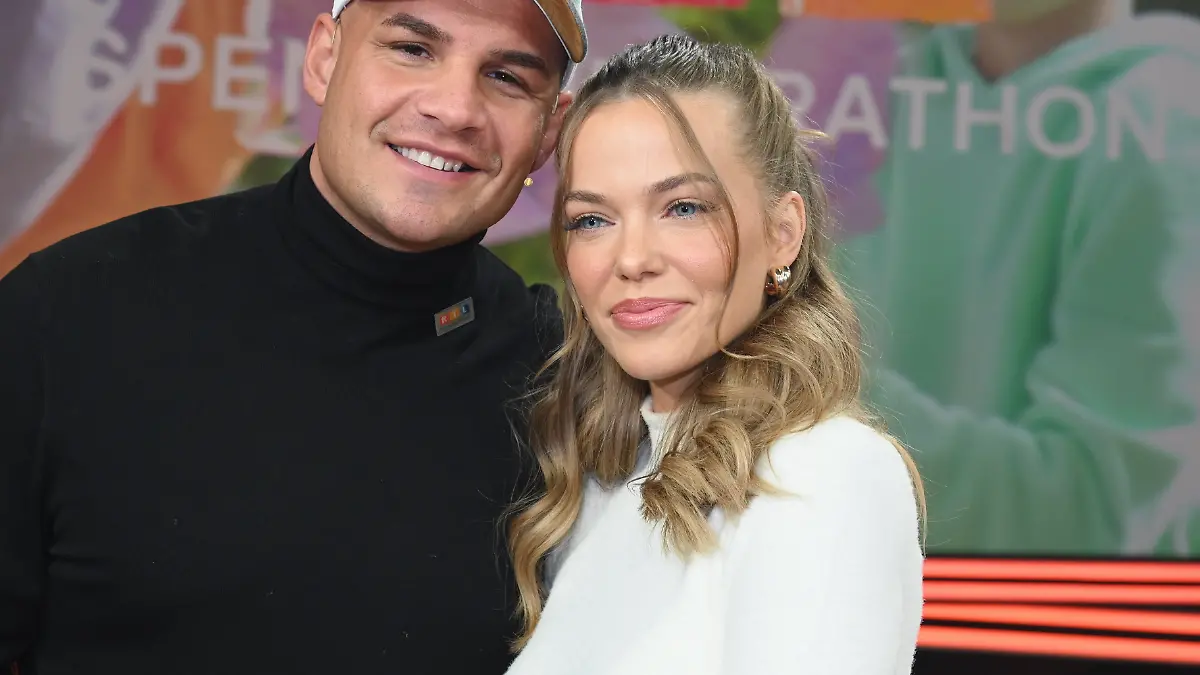 
Sänger Pietro Lombardi mit Laura Maria Rypa beim RTL-Spendenmarathon 2023. 