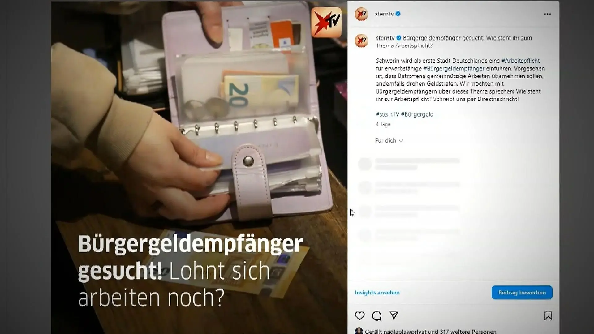 Bürgergeldempfänger haben sich bei stern.tv zum Thema Arbeitspflicht gemeldet.
