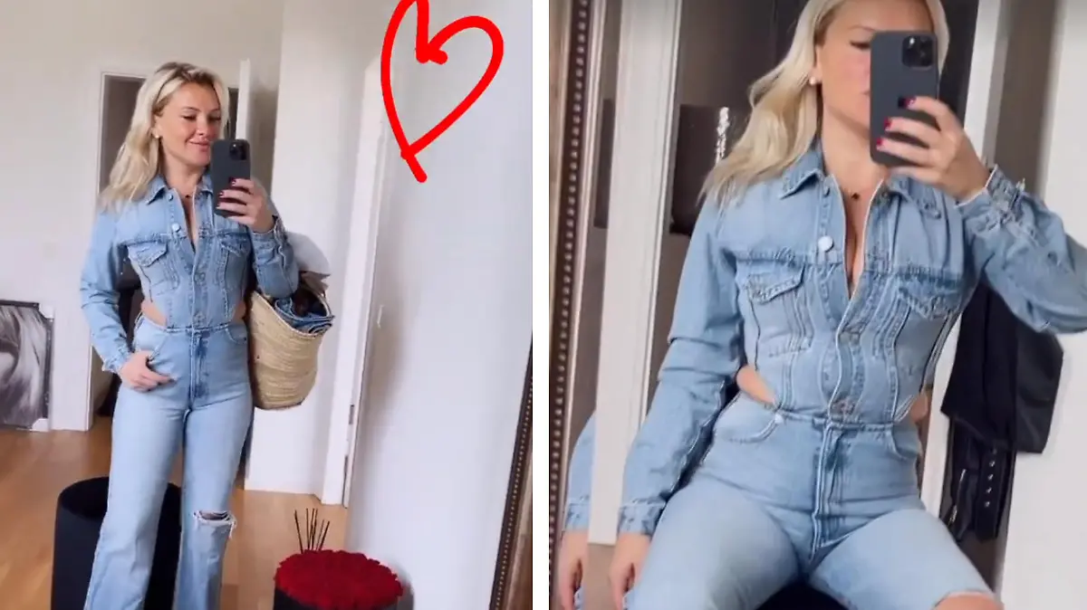 Evelyn Burdecki zeigt selbstbewusst ihre "Speck-Cut-Outs".