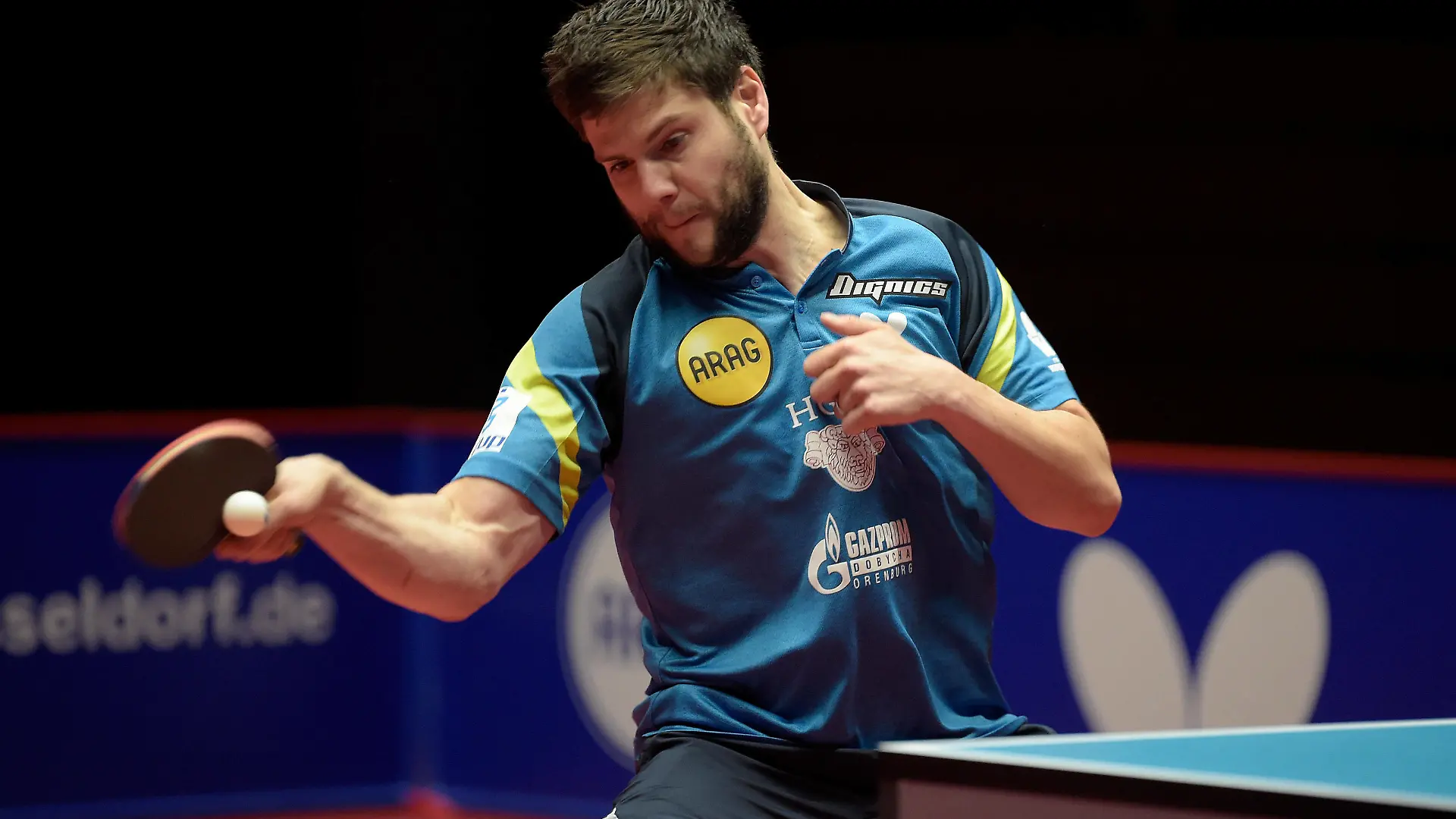 TT Düsseldorf Masters 04/2021 am 02.05.2021 im ARAG CenterCourt in Düsseldorf Dimitrij Ovtcharov Fakel Gazprom Orenburg, RUS *** TT Düsseldorf Masters 04 2021 on 02 05 2021 at the ARAG CenterCourt in Düsseldorf Dimitrij Ovtcharov Fakel Gazprom Orenburg, RUS xJFx