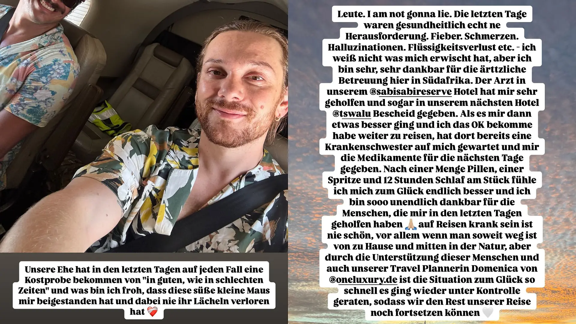 Riccardo Simonetti erzählt seinen Followern bei Instagram von seinen schweren letzten Tage.
