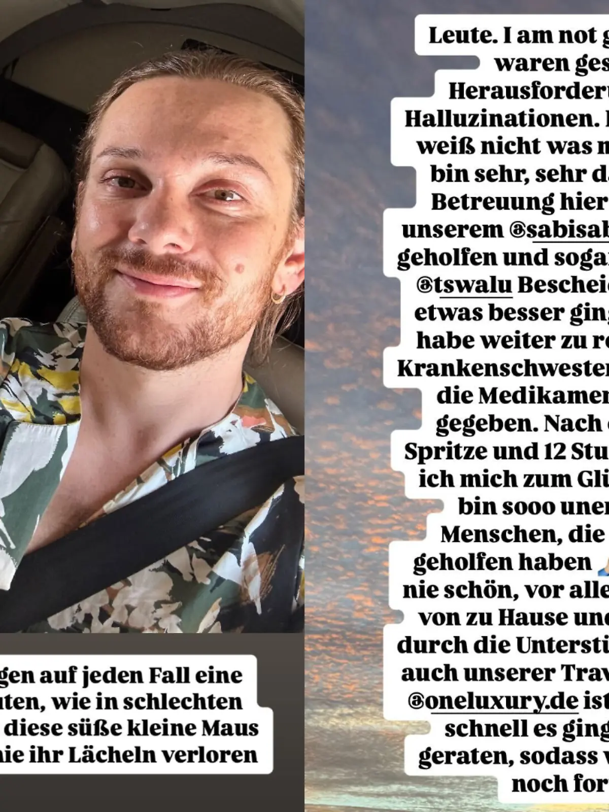 Riccardo Simonetti erzählt seinen Followern bei Instagram von seinen schweren letzten Tage.