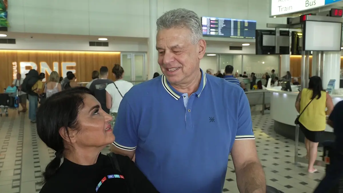 Francesca und Jürgen freuen sich auf die gemeinsamen Tage in Australien.