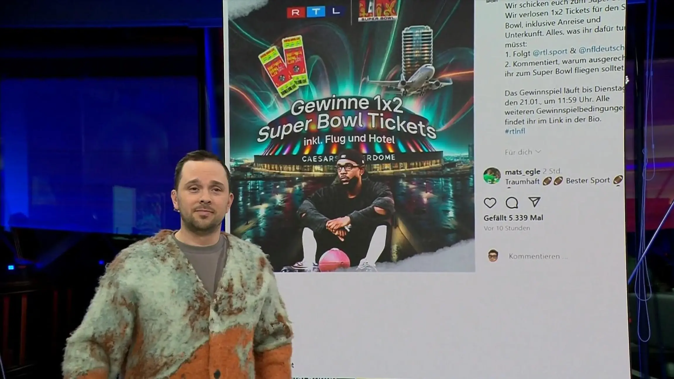 Gewinnt 1x2 Tickets für den Super Bowl 2025 RTL-Gewinnspiel