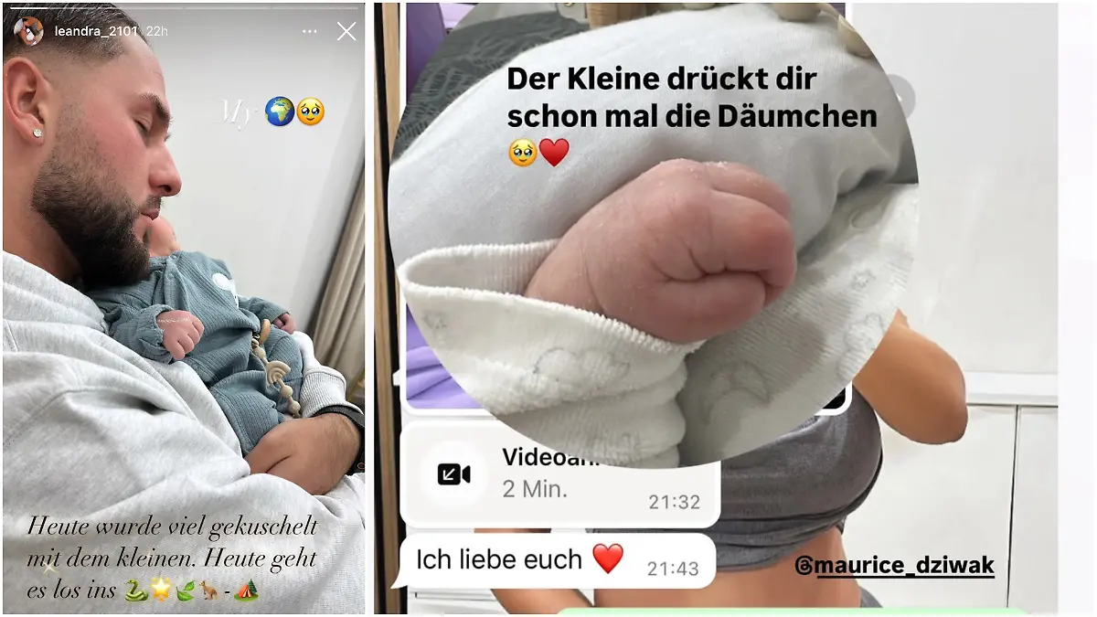 Auf Instagram zeigt Leandra Maurices letzte Momente mit dem gemeinsamen Sohn.