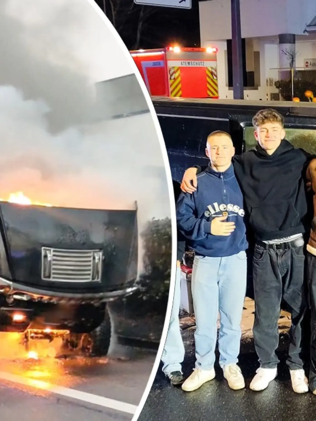 Stretch-Limousine geht bei Geburtstagsparty von 18-Jährigem in Flammen auf
