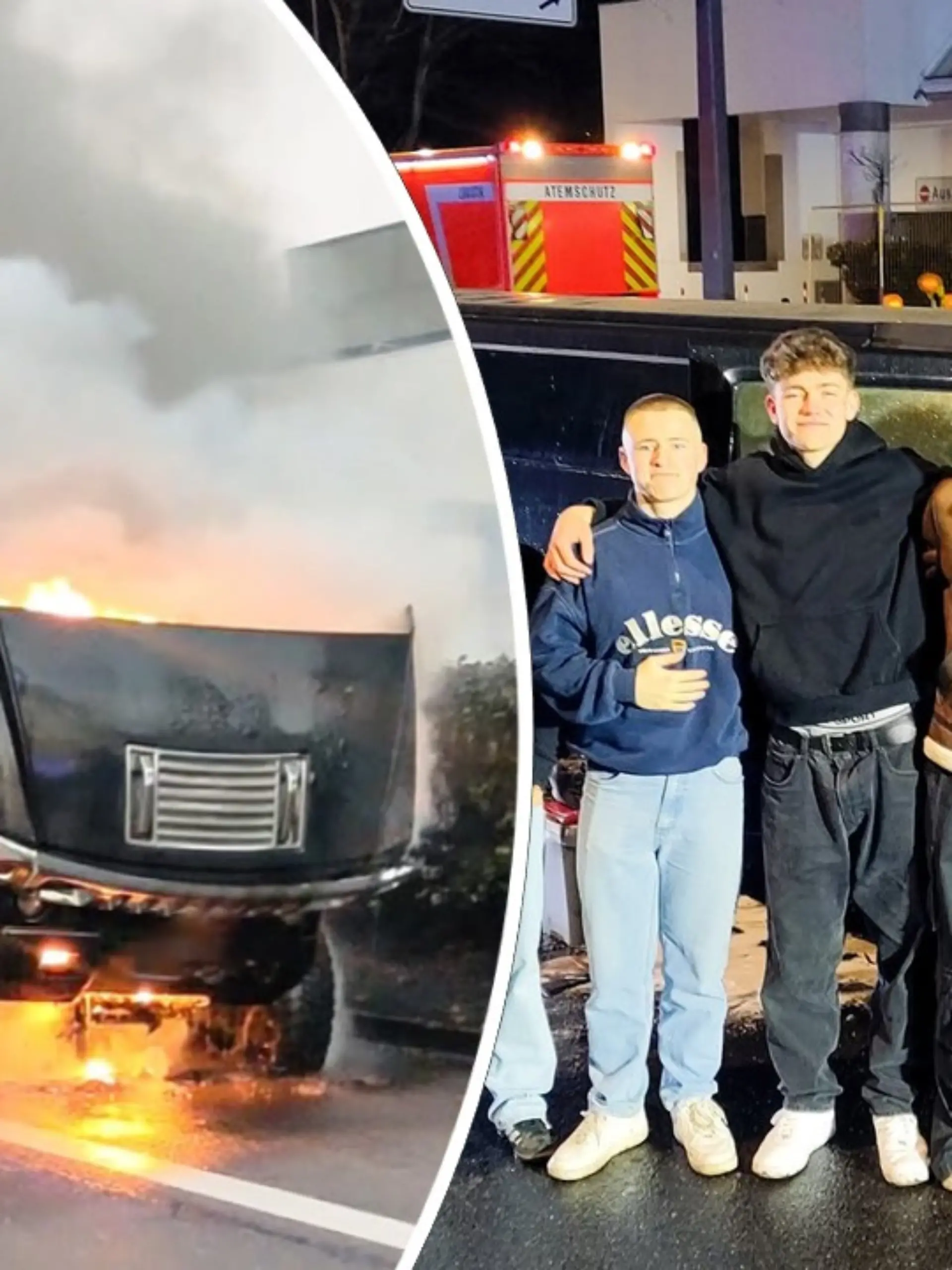 Stretch-Limousine geht bei Geburtstagsparty von 18-Jährigem in Flammen auf