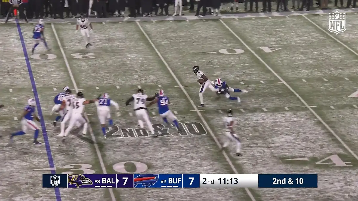 Bills bestrafen unkonzentrierte Ravens Allen mit dem Touchdown!
