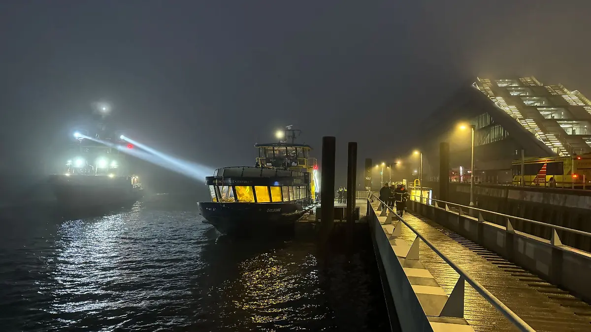 Schiffsunfall auf der Elbe