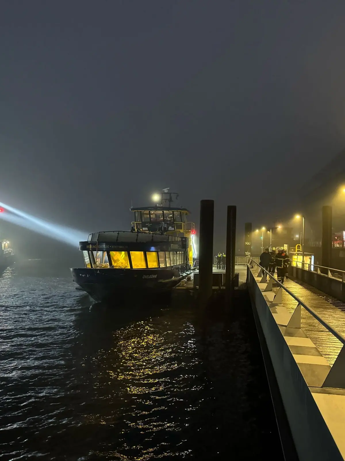 Schiffsunfall auf der Elbe