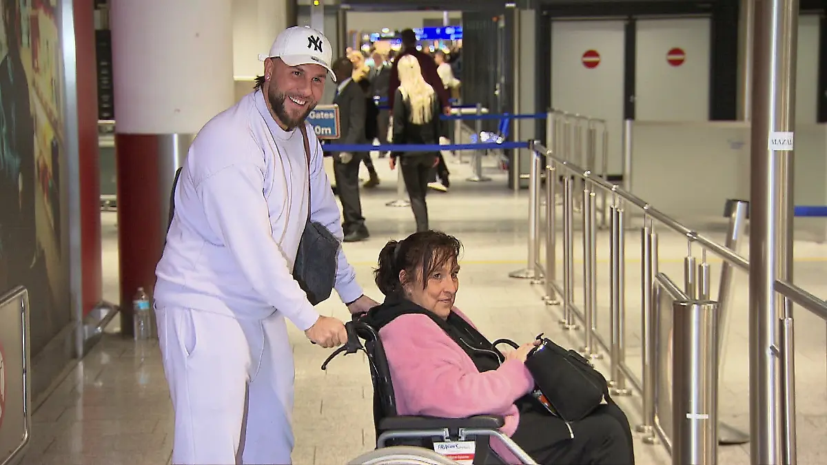 Maurice Dziwak und Mama Anja