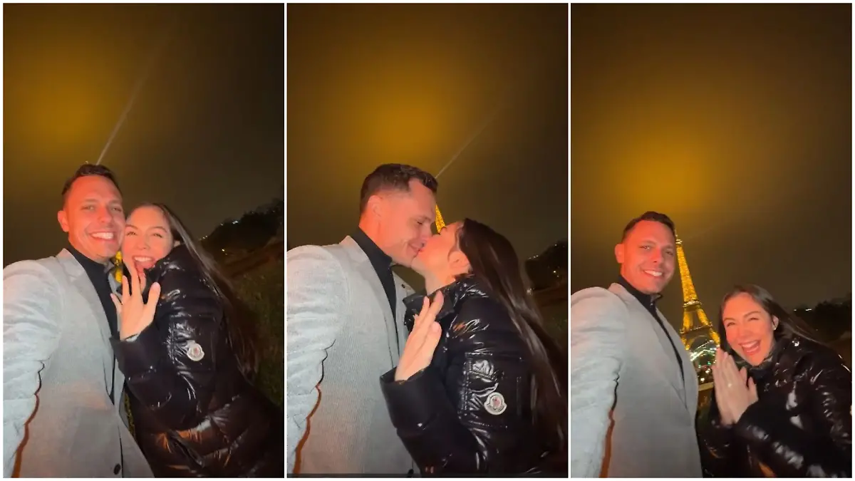 Dominic machte Katharina in Paris einen Antrag
