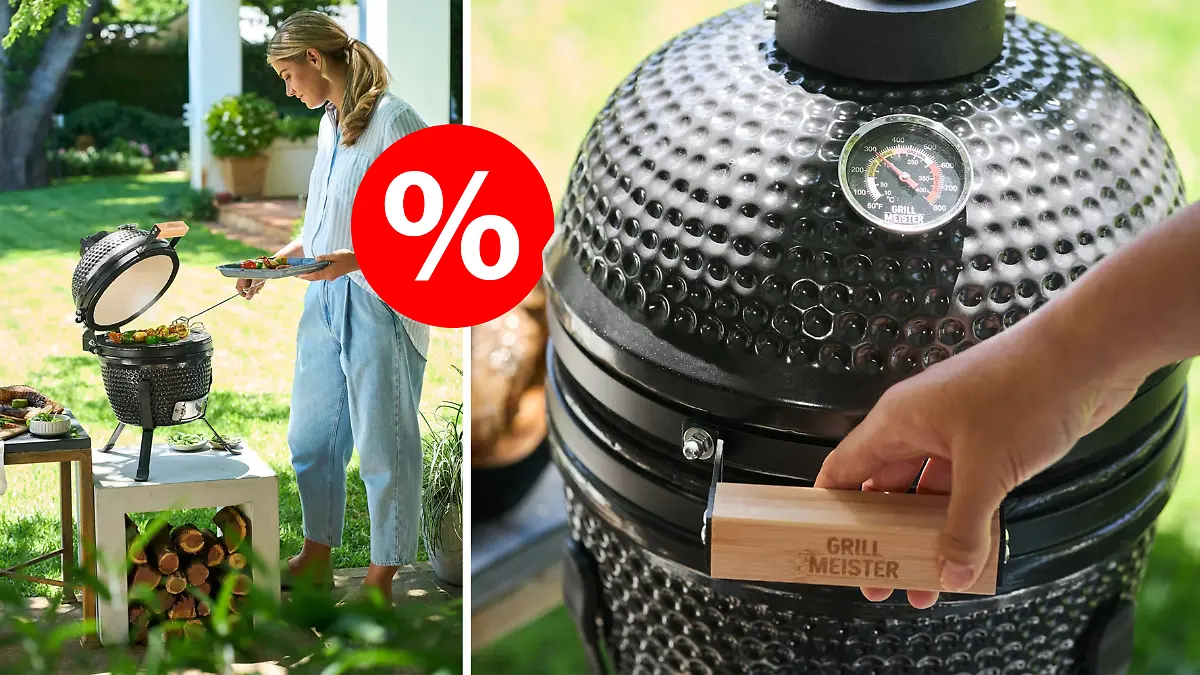 Grillmeister Holzkohle Keramikgrill