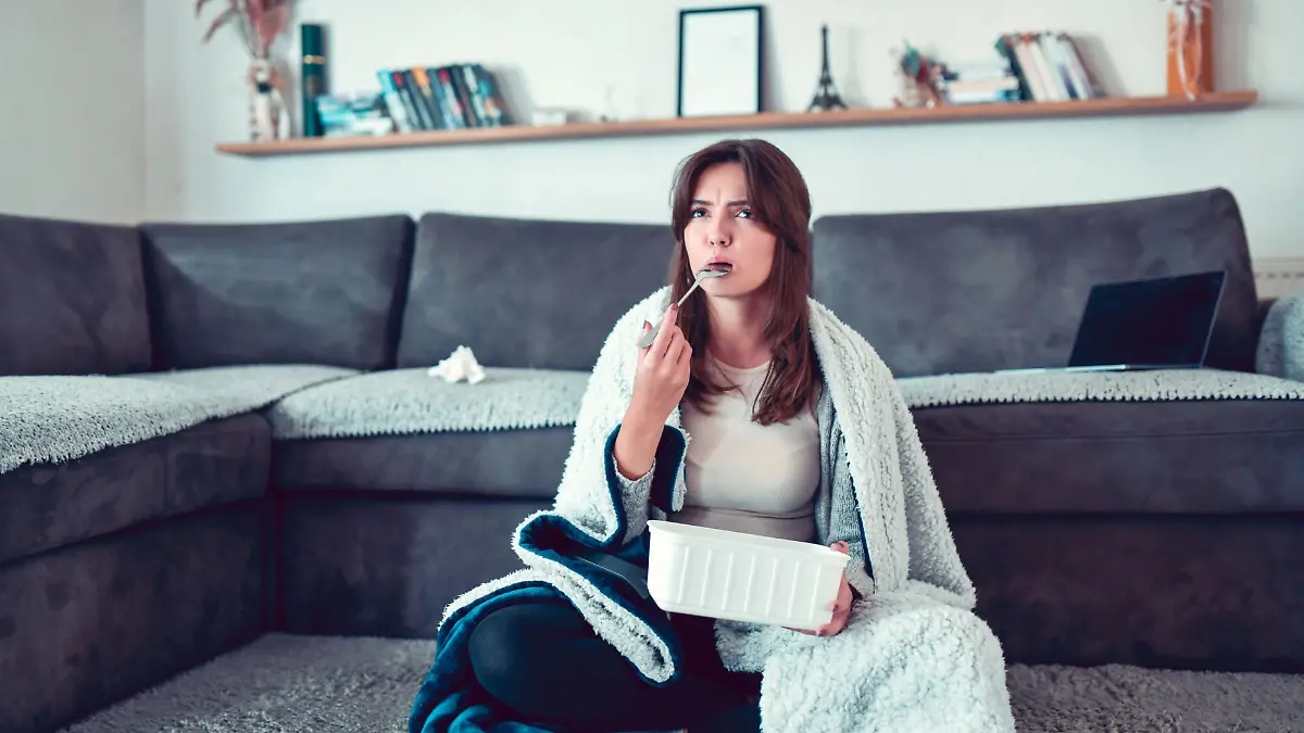 Frau beim Frustessen