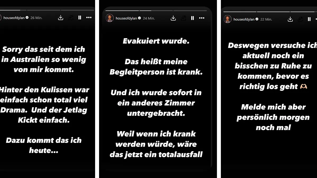 Rafi Rachek hat sich in Australien einen Infekt eingefangen. Damit Sam Dylan sich nicht ansteckt, wurden die beiden räumlich getrennt.