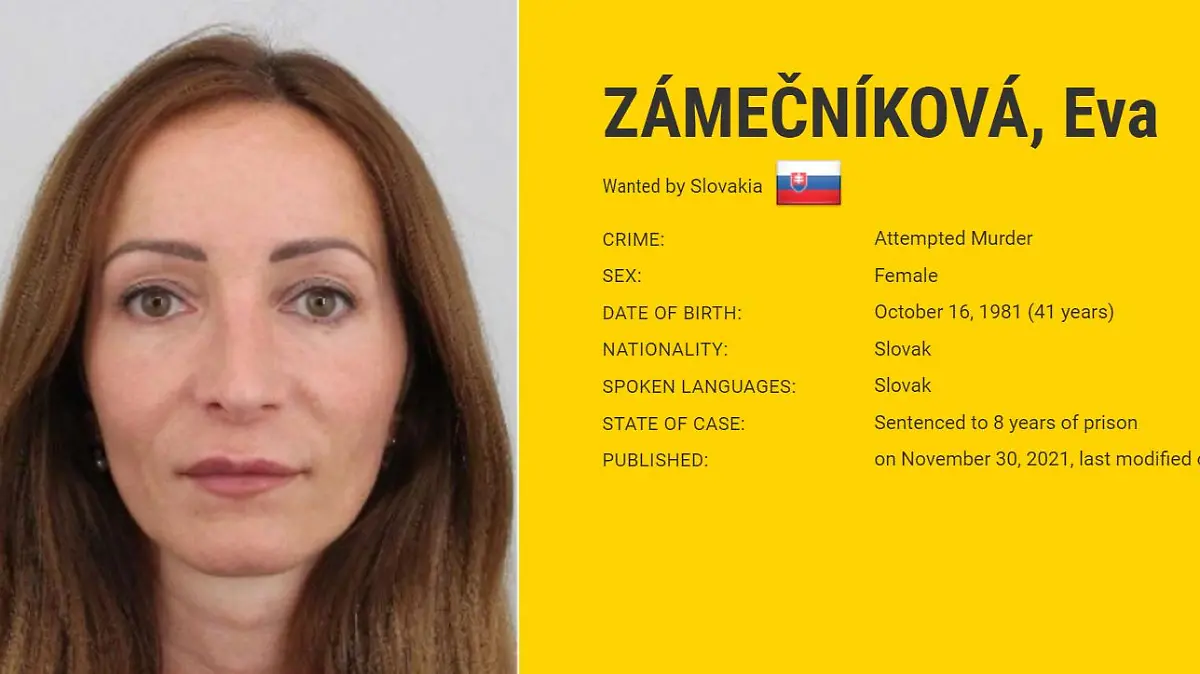 Eva Zamecnikova hat einen Auftragskiller engagiert, sie wird nun international gesucht.
