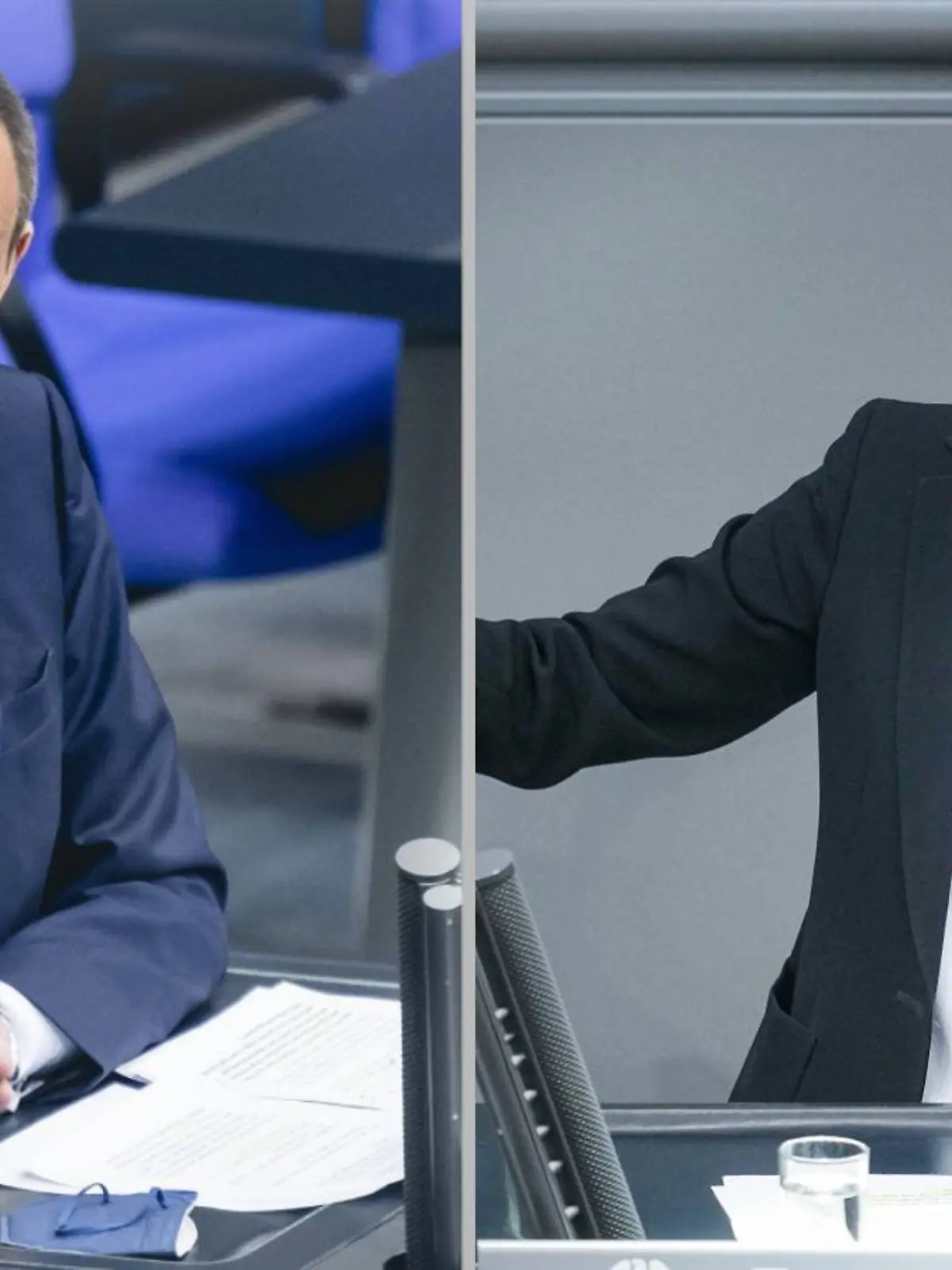 Friedrich Merz (l.) und Alice Weidel (r.)