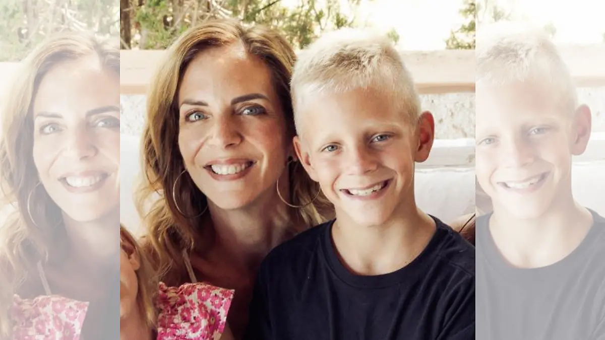 Danni Büchner und ihr Sohn Diego