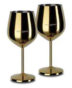 Echtwerk 2x Edelstahlgläser (0,5 Liter)