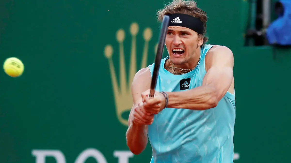 ©PHOTOPQR/NICE MATIN/Dylan Meiffret ; Roquebrune-Cap-Martin ; 13/04/2022 ; Alexander ZVEREV affronte Frederico DELBONIS lors de la 115e édition du Rolex Monte-Carlo Masters. ICI : Alexander ZVEREV