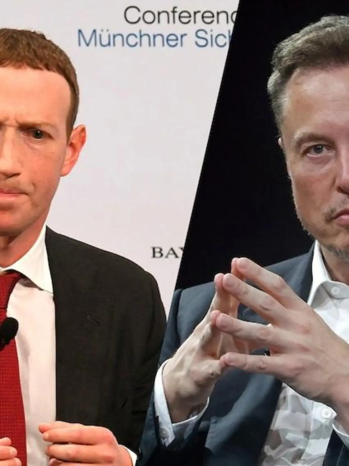 Mark Zuckerberg (links) und Elon Musk