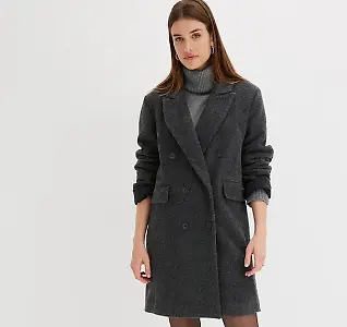 Kurzmantel in Wolloptik