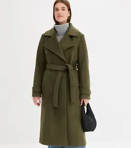 Mantel mit Bindegürtel