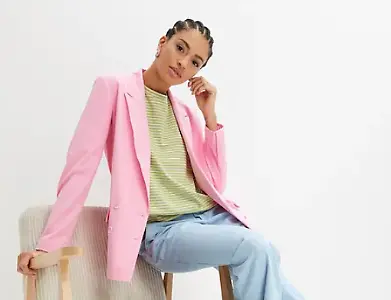 Oversized-Blazer in Rosa